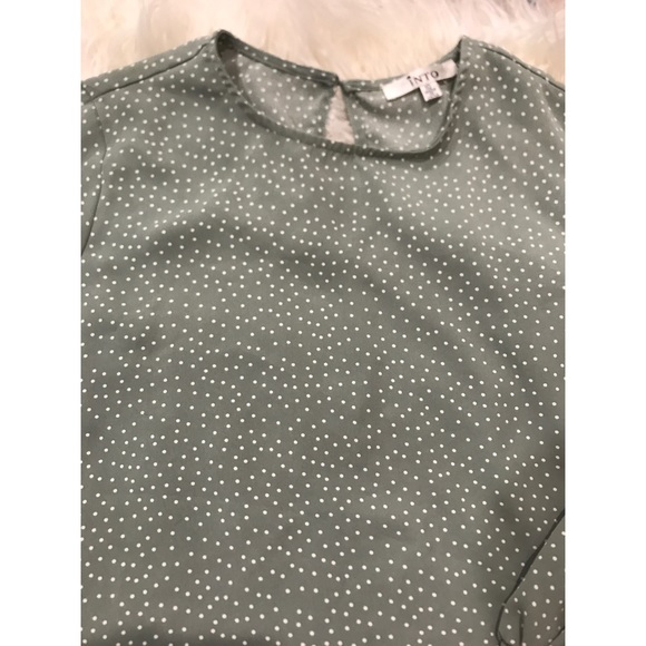 Mint green polka dot blouse - Picture 3 of 5